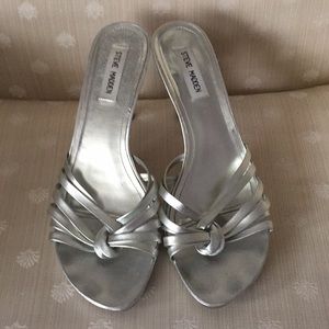 Steve Madden Silver Sandals